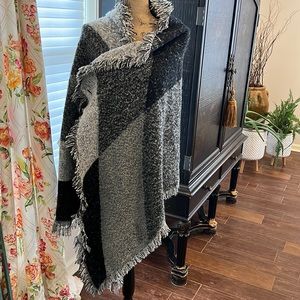 Cozy soft knit shawl